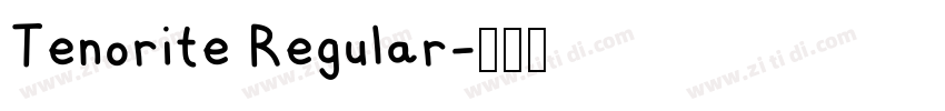 Tenorite Regular字体转换